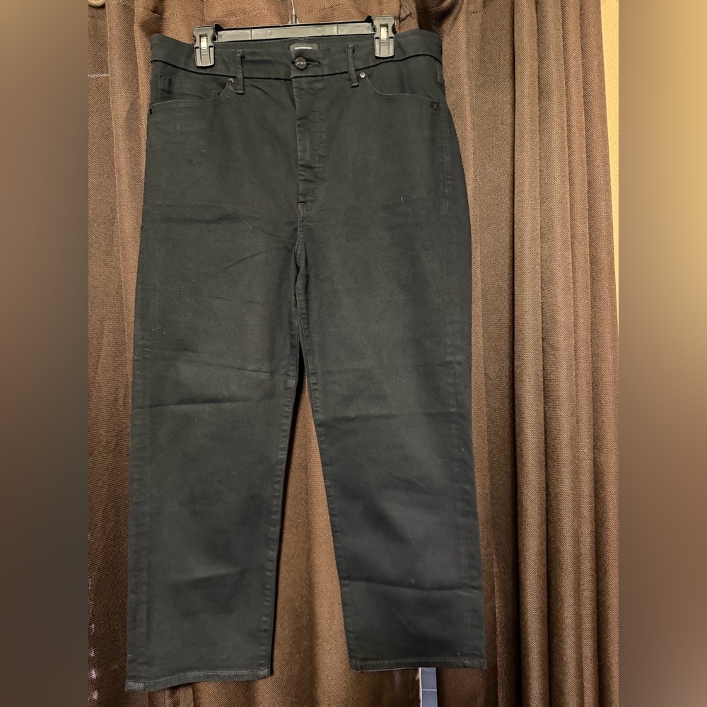 Express Black Straight Leg Women Jeans
